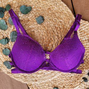 Very Sexy Special Edition Strappy Bra in Purple lace - 32D